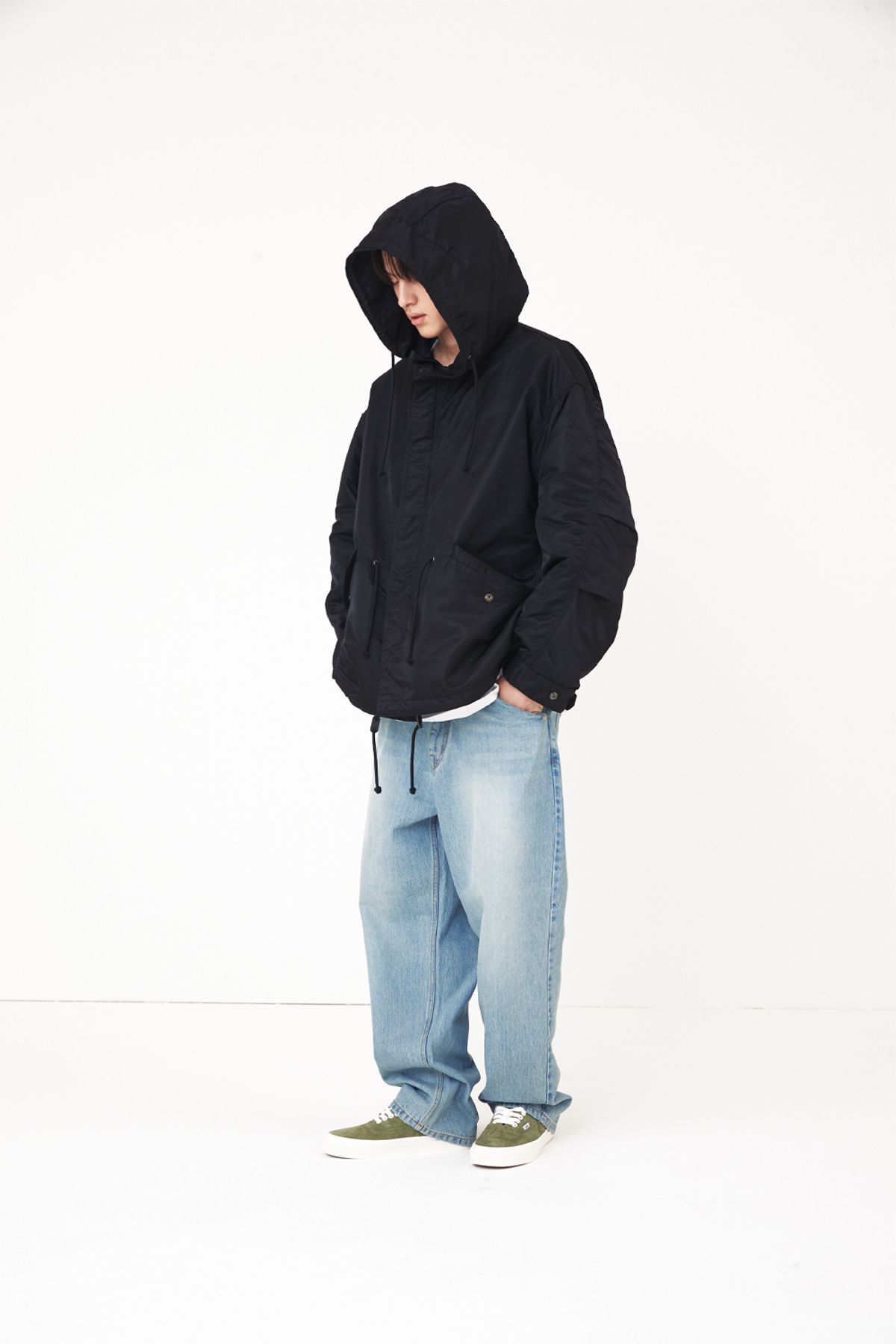 홀리선(HORLISUN) Blueborn Tapered 5 Pocket Denim Pants Light Blue