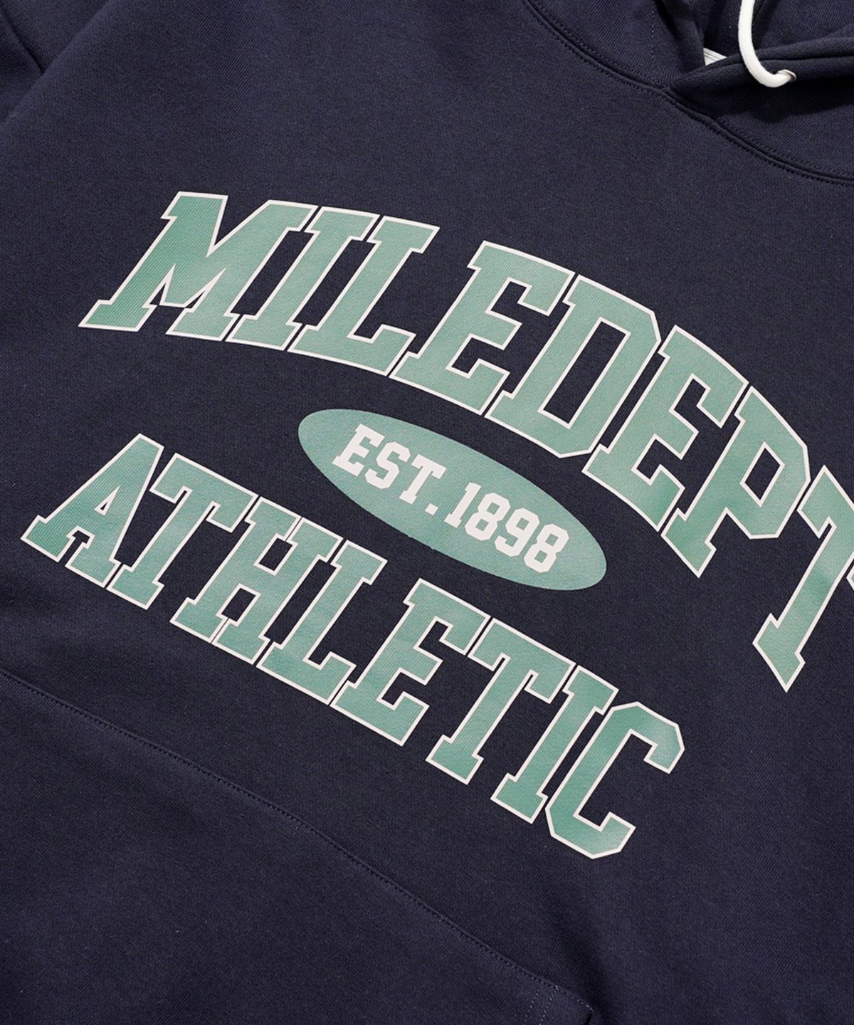 더마일(THEMILE) MILE DEPT SWEAT HOODIE [NAVY]