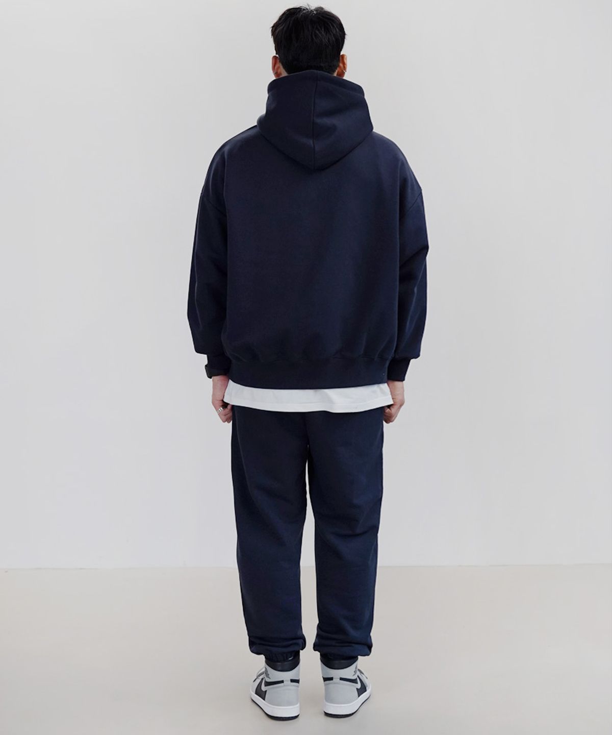 더마일(THEMILE) MILE DEPT SWEAT HOODIE [NAVY]