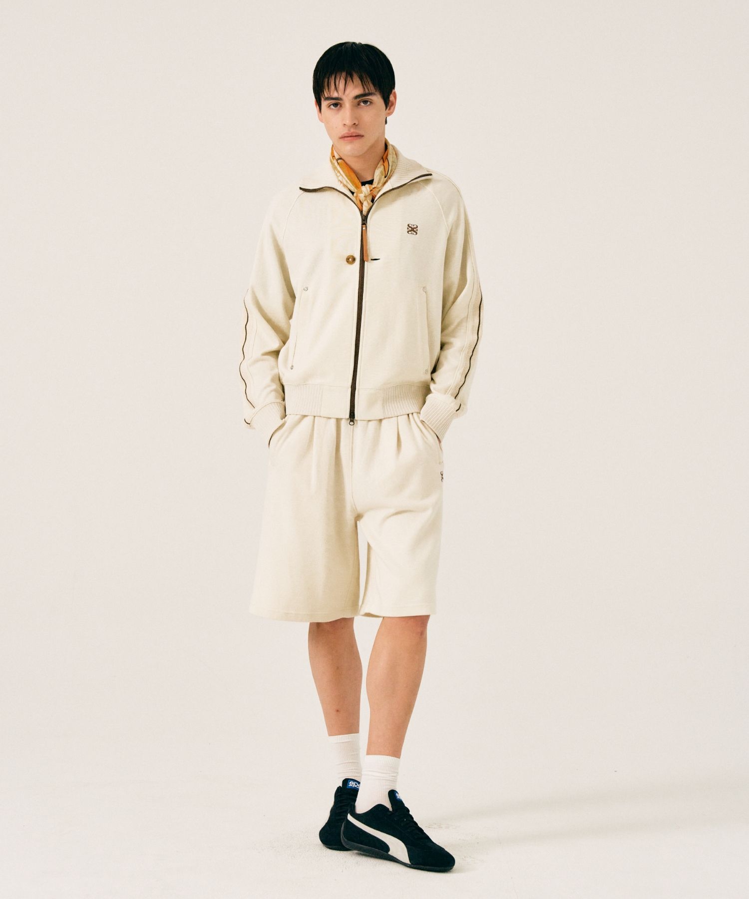MUSINSA | SATUR Lawton All Day Track Zip-Up Jacket Resort Cream
