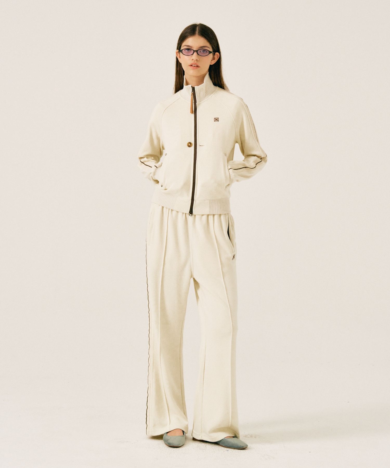 MUSINSA | SATUR Lawton All Day Track Zip-Up Jacket Resort Cream