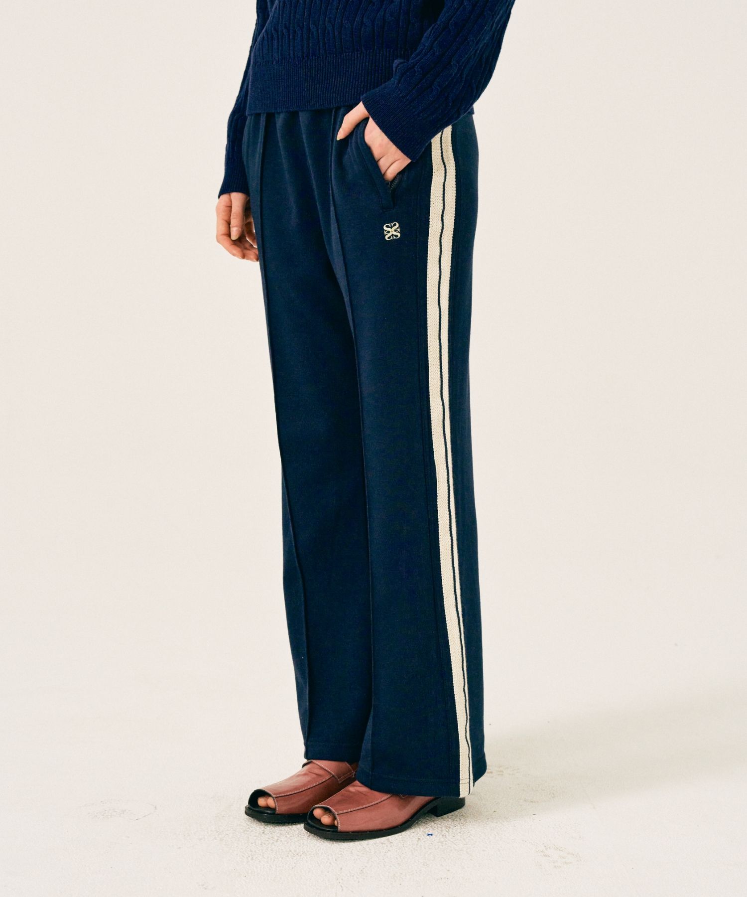 MUSINSA | SATUR Lawton All Day Track Pants Classic Navy