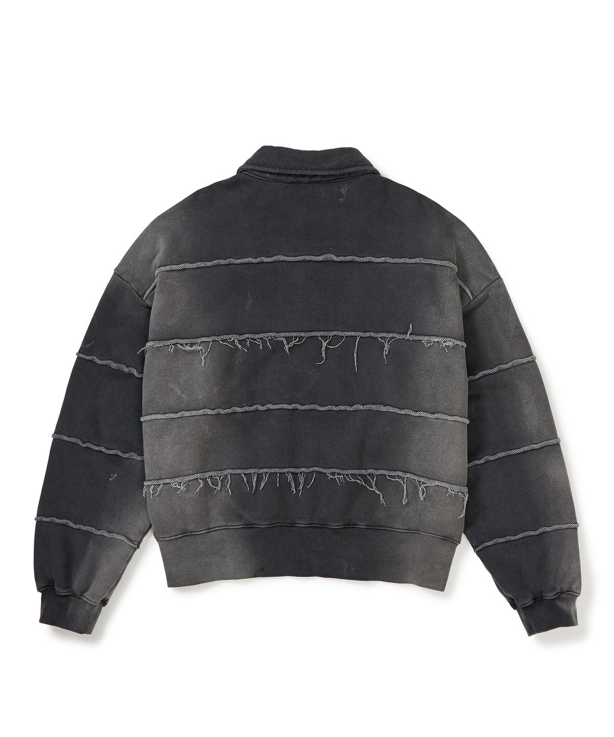 이에이(IEY) CUTTING COLLAR SWEATSHIRT Charcoal