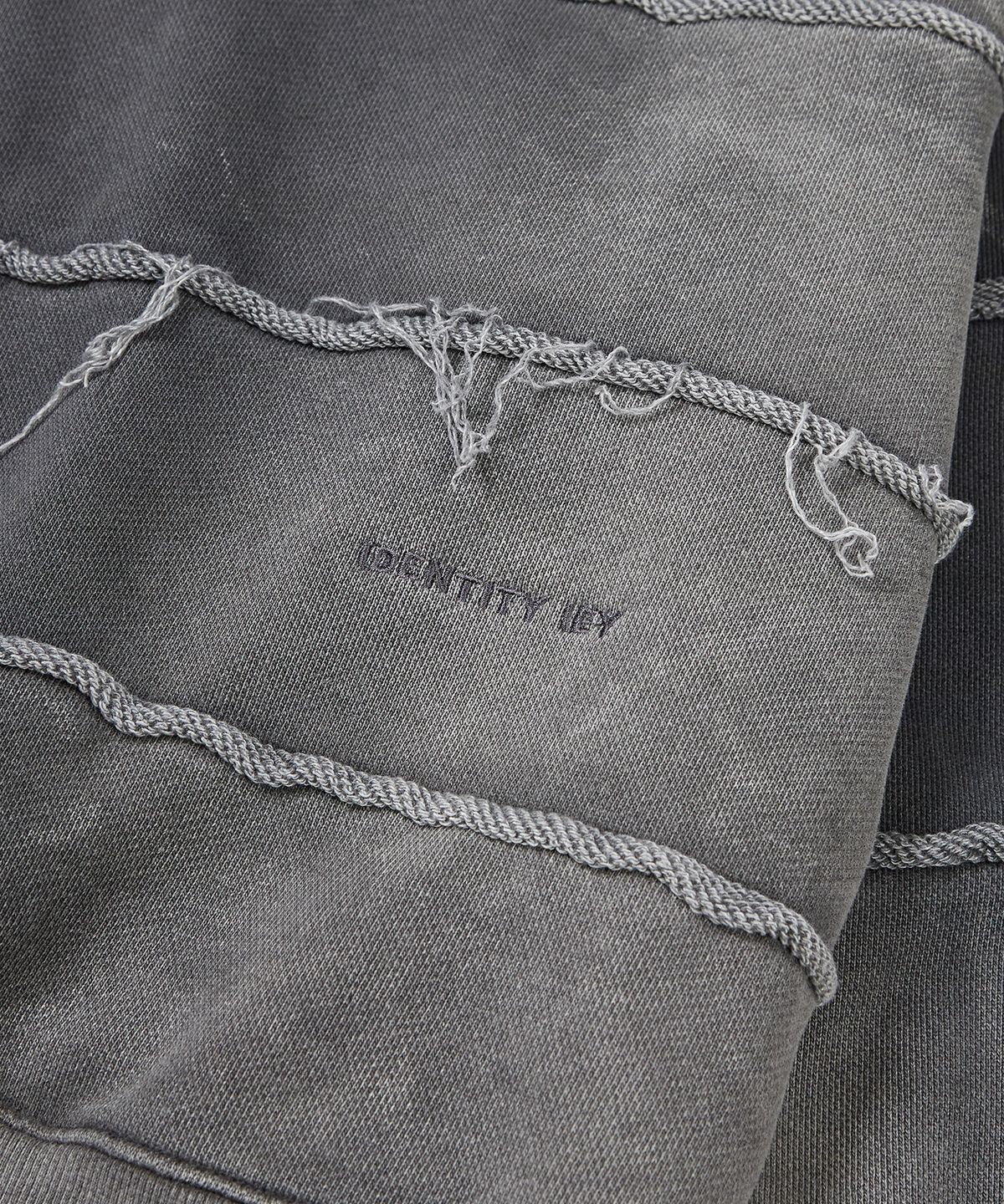 이에이(IEY) CUTTING COLLAR SWEATSHIRT Charcoal