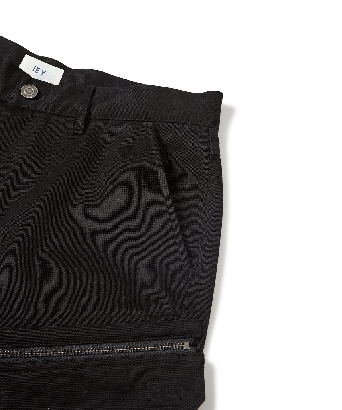 이에이(IEY) TOOL OVER CARGO PANTS Black