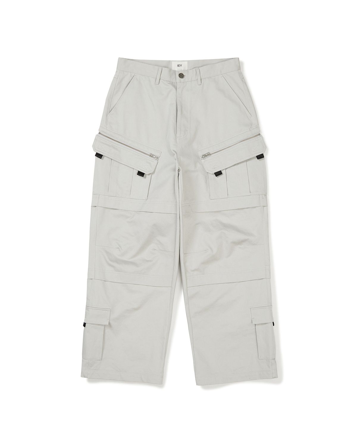 이에이(IEY) TOOL OVER CARGO PANTS Light Grey