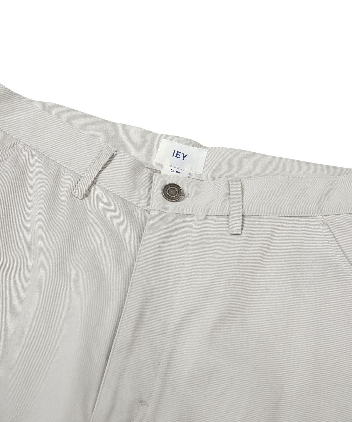 이에이(IEY) TOOL OVER CARGO PANTS Light Grey