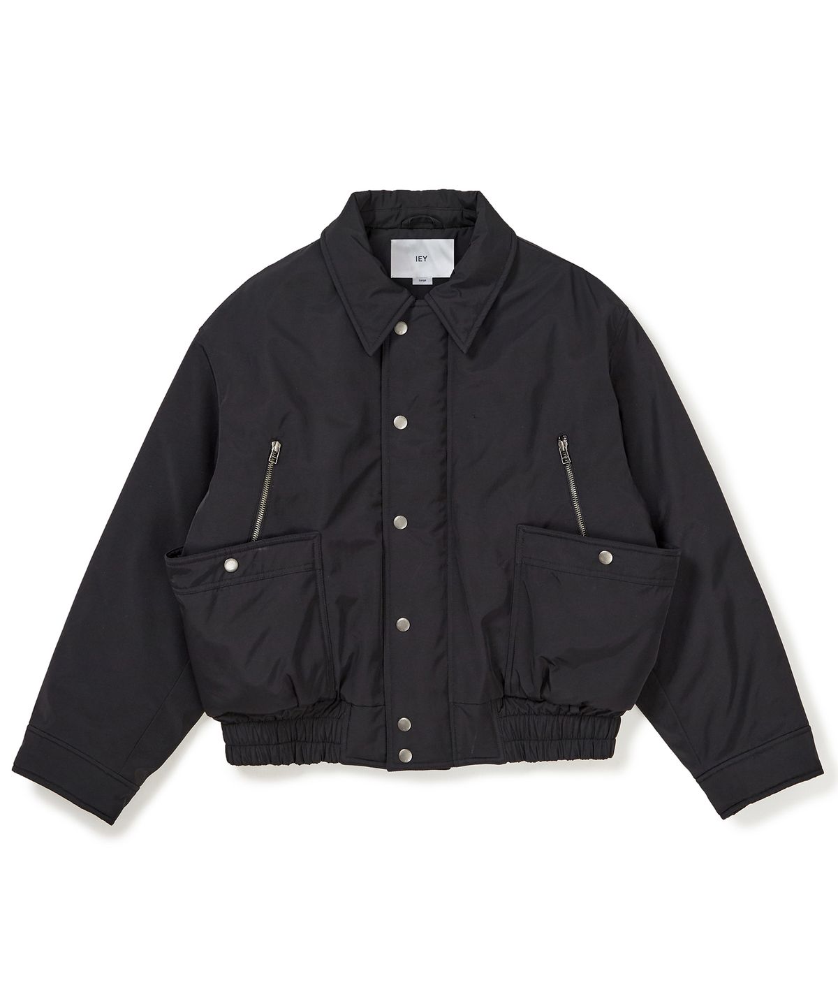 이에이(IEY) RUS COLLAR JUMPER Black