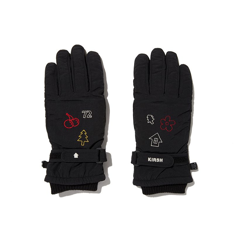 ★2023FW新作★KIRSH★QUILTING PADDING STITCH GLOVES MUSINSA | KIRSH Quilted padded stitch gloves [black]