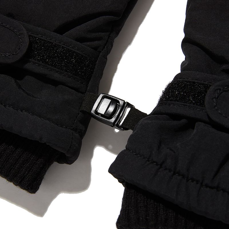 MUSINSA | KIRSH Quilted padded stitch gloves [black]