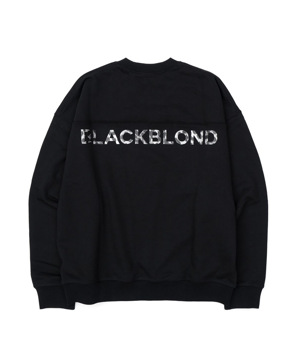 블랙블론드(BLACKBLOND) 비비디 레오파드 클래식 스마일 로고 스웨트셔츠 (블랙)