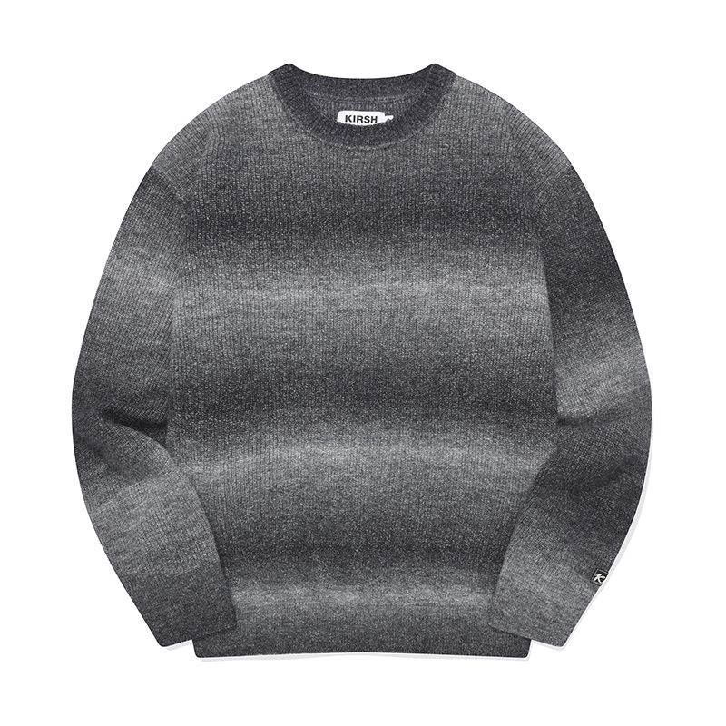 MUSINSA | KIRSH Collection Men Gradient Knit [Charcoal]