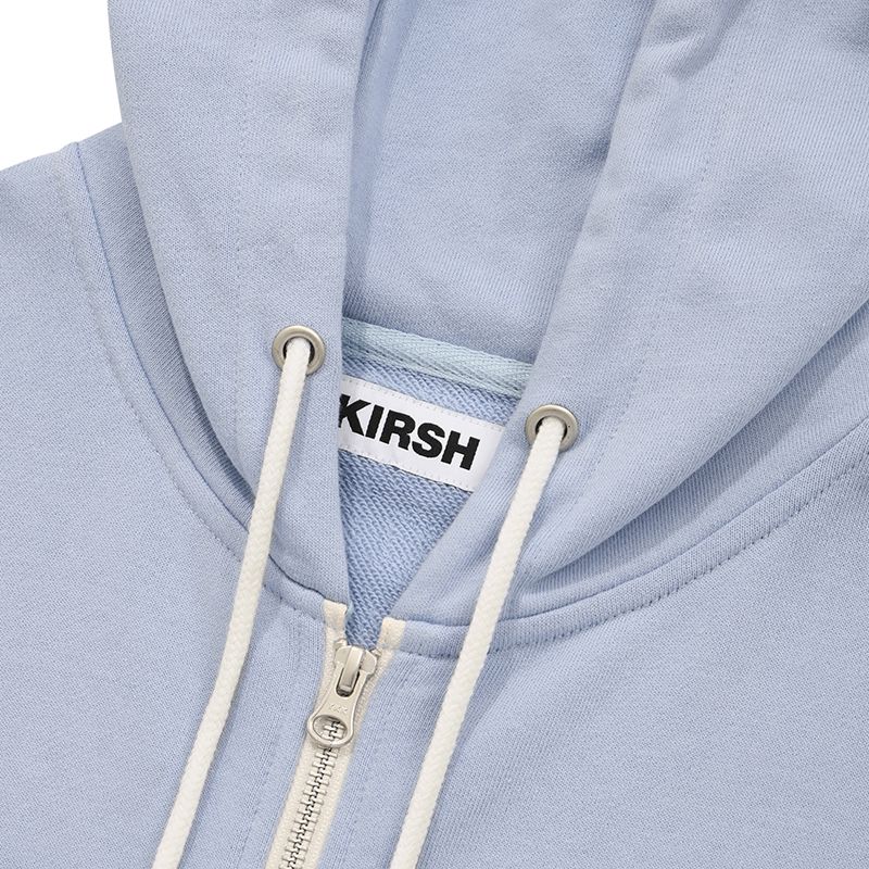 MUSINSA | KIRSH Witty Bunny Wappen Brushed Hoodie Zip-up [Sky]