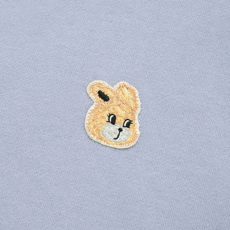 MUSINSA | KIRSH Witty Bunny Wappen Brushed Hoodie Zip-up [Sky]