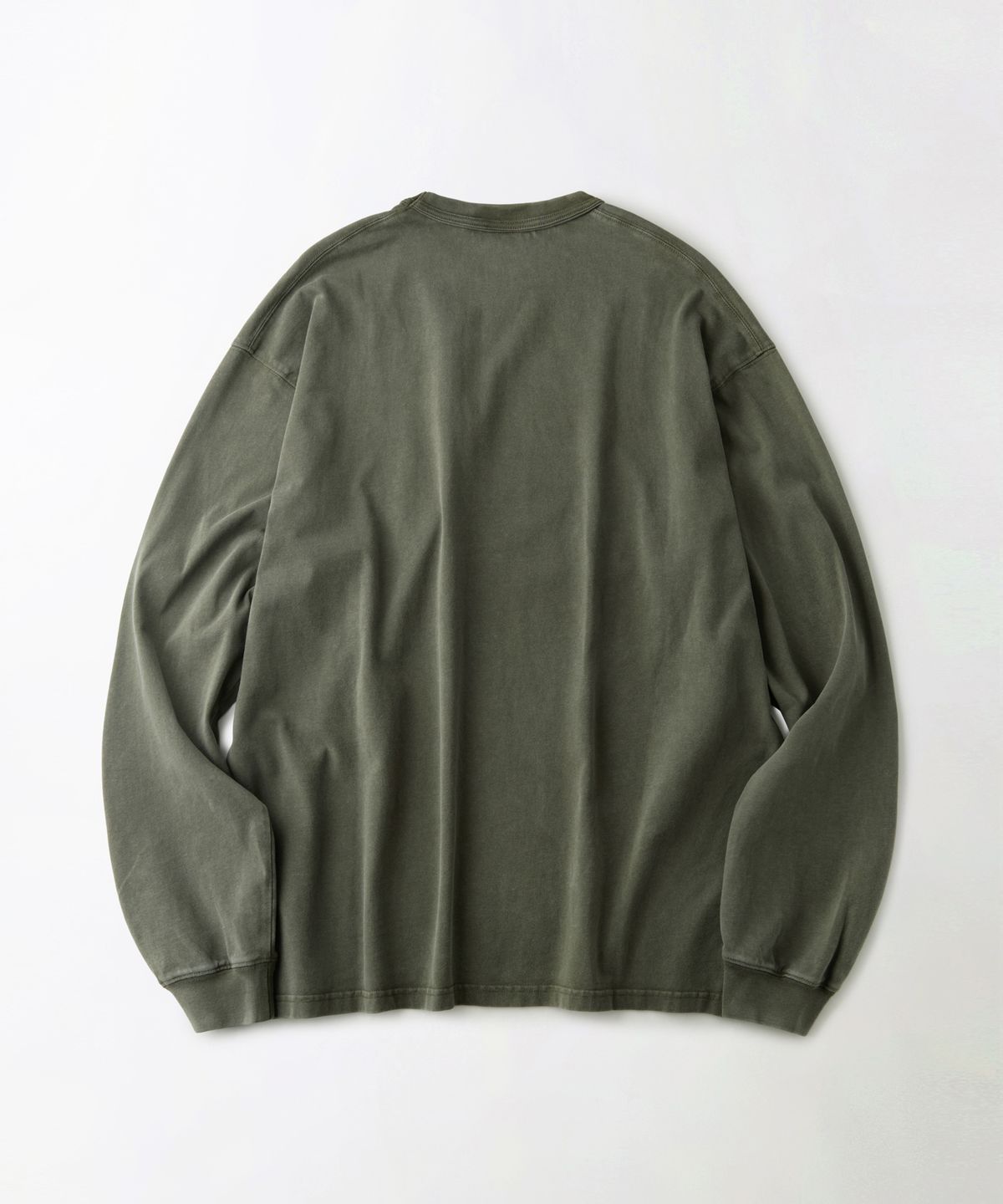 아웃스탠딩(OUTSTANDING) [2PACK] VINTAGE WASHING LONG SLEEVE TEE_VINTAGE OLIVE/VINTAGE CHARCOAL