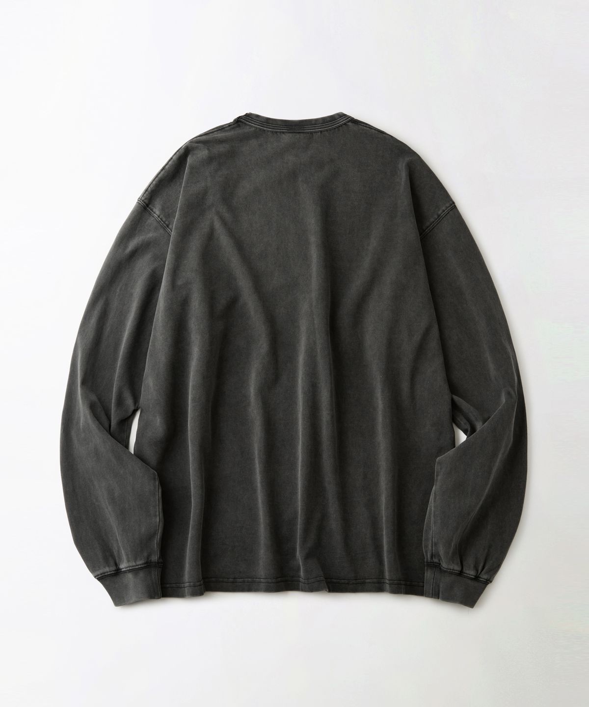 아웃스탠딩(OUTSTANDING) [2PACK] VINTAGE WASHING LONG SLEEVE TEE_VINTAGE OLIVE/VINTAGE CHARCOAL