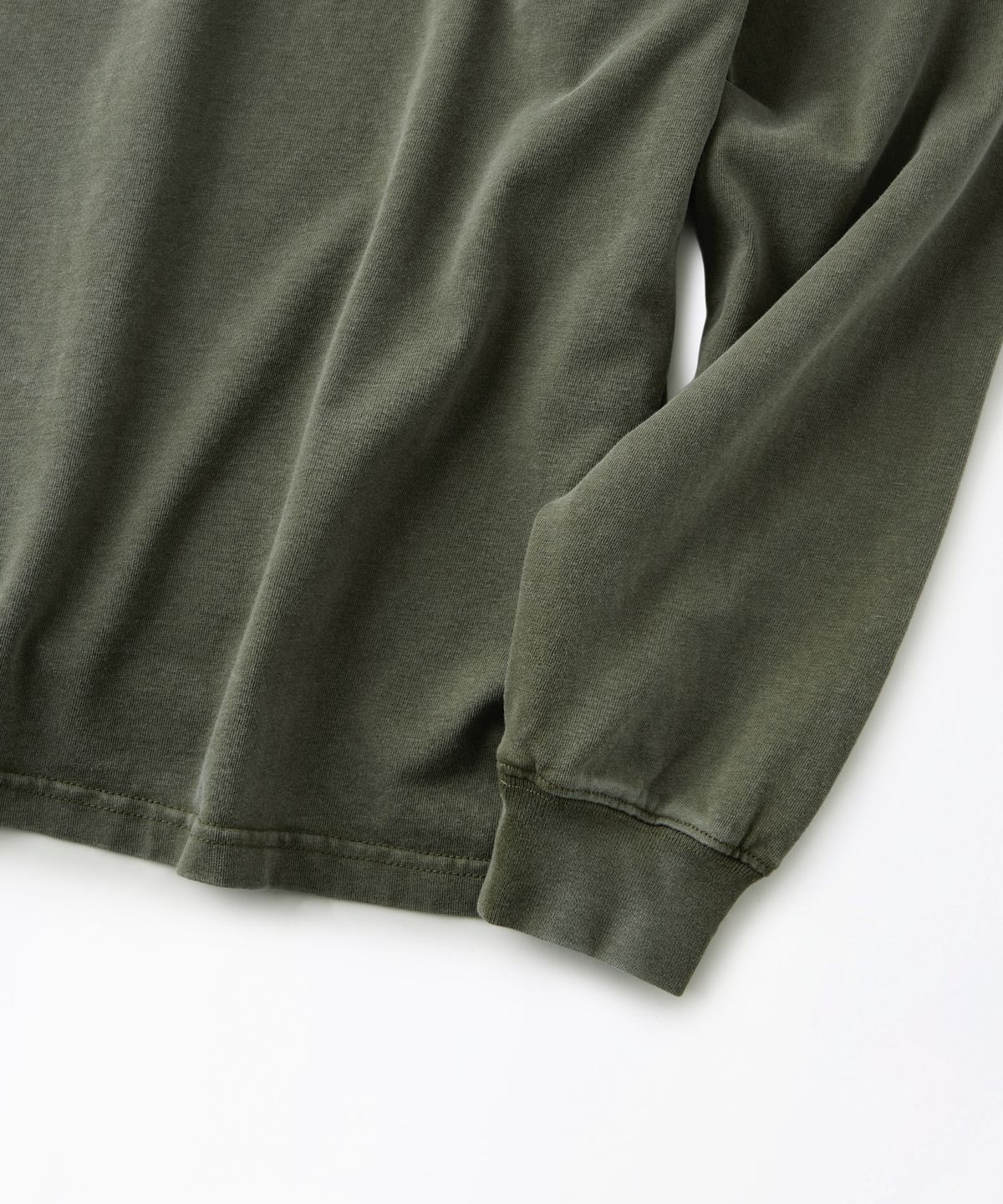 아웃스탠딩(OUTSTANDING) [2PACK] VINTAGE WASHING LONG SLEEVE TEE_VINTAGE OLIVE/VINTAGE CHARCOAL