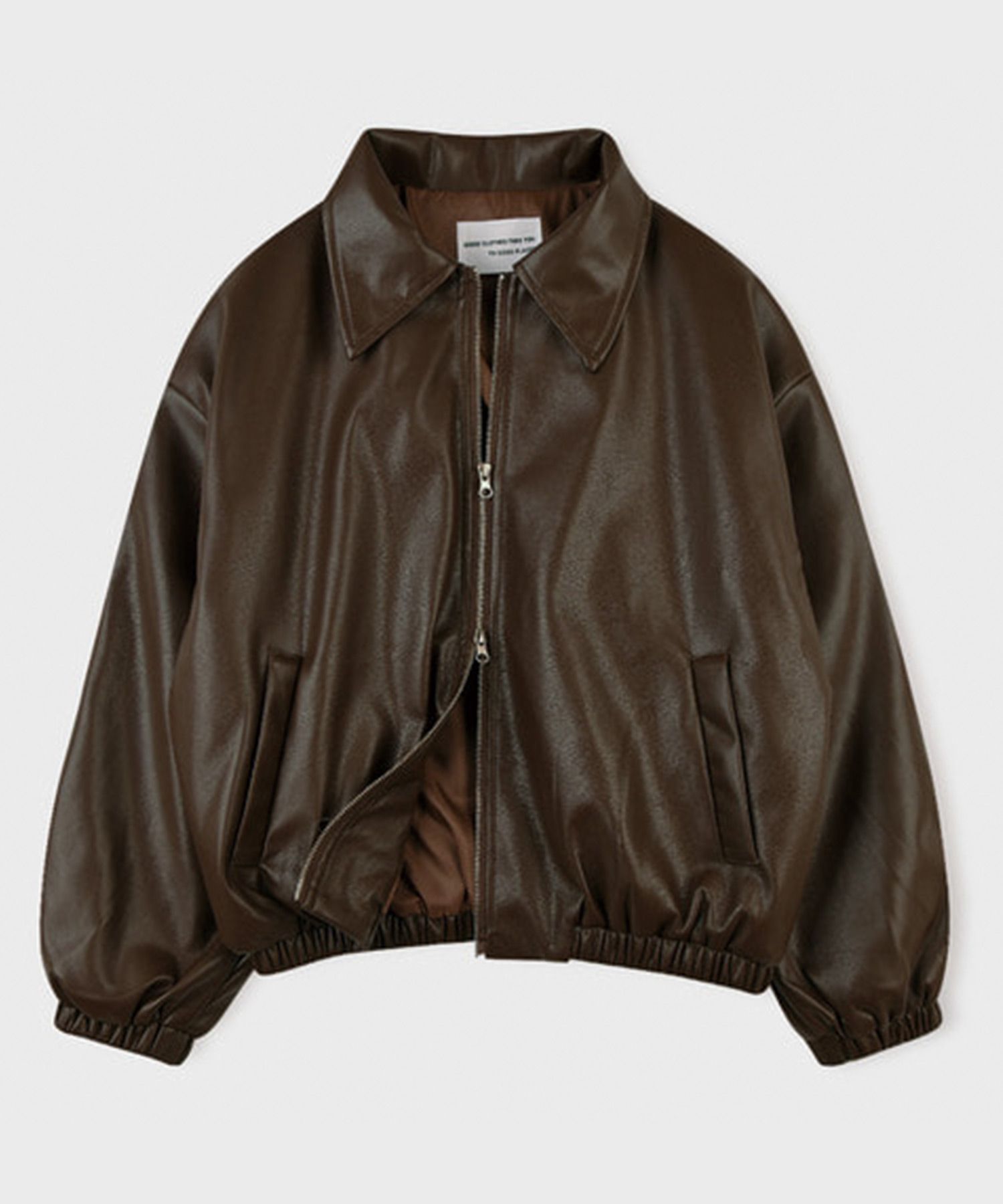 MUSINSA | PLACE STUDIO Leather two-way overfit banding
