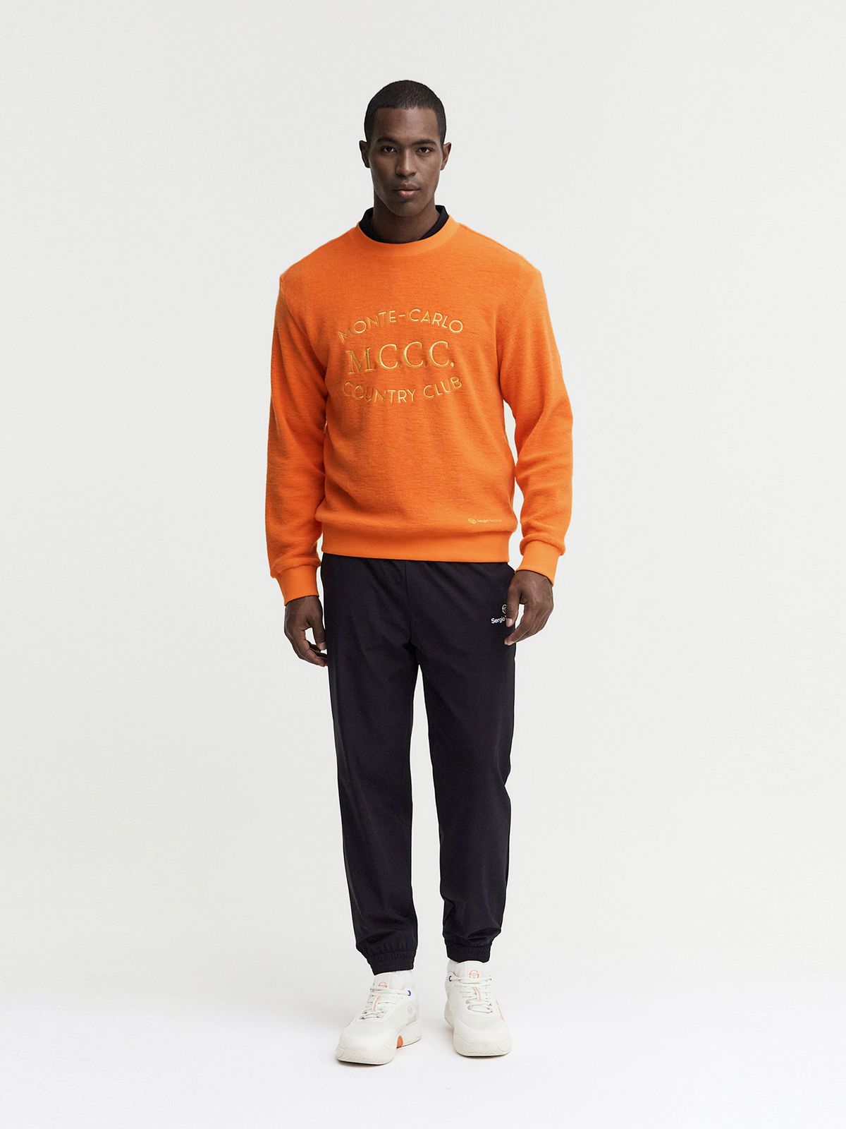 세르지오 타키니(SERGIO TACCHINI) M 에센셜 우븐 조거 팬츠 (Black)