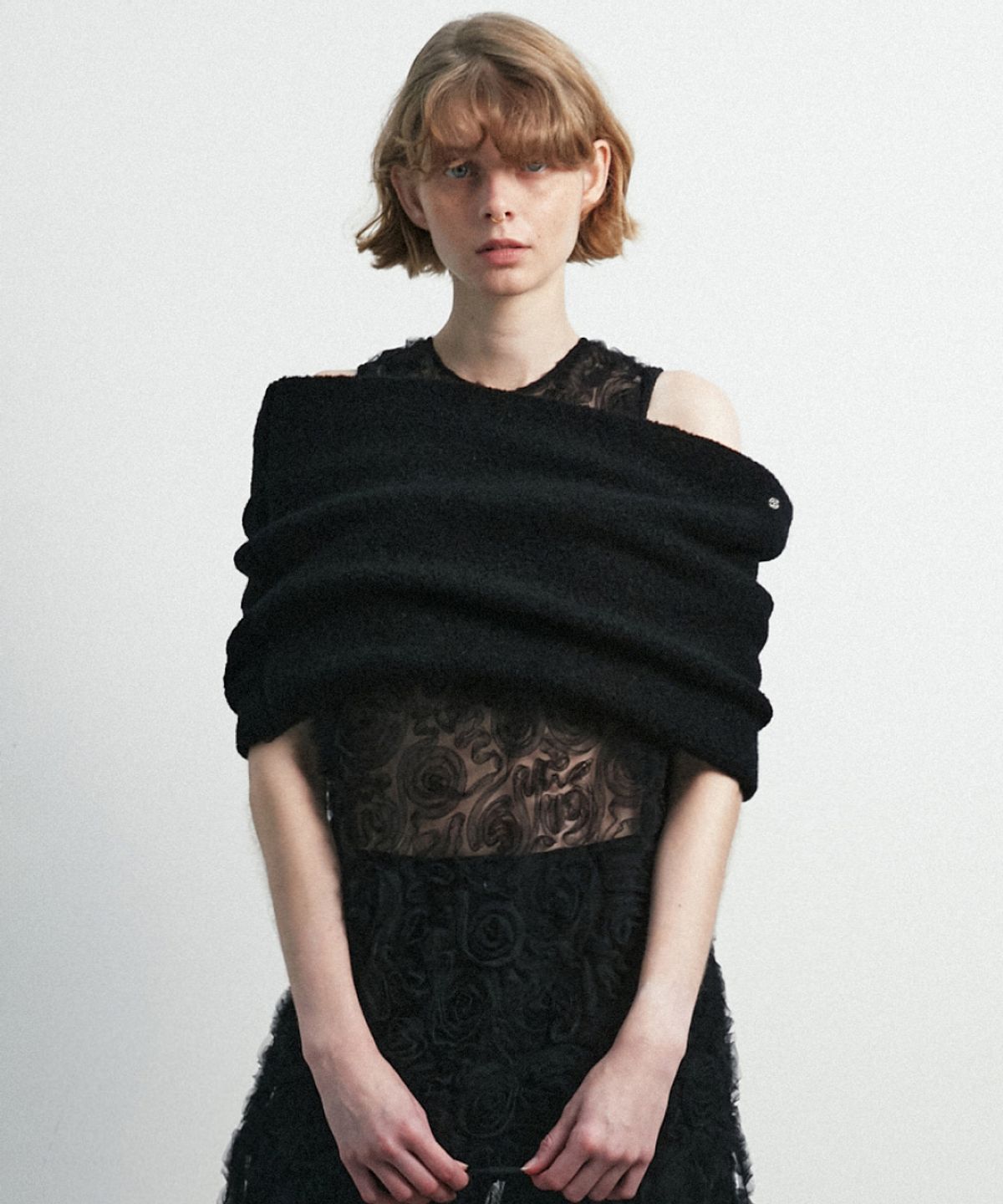 문선 아카이브(MOONSUN ARCHIVE) Mogg Tube Muffler / Black