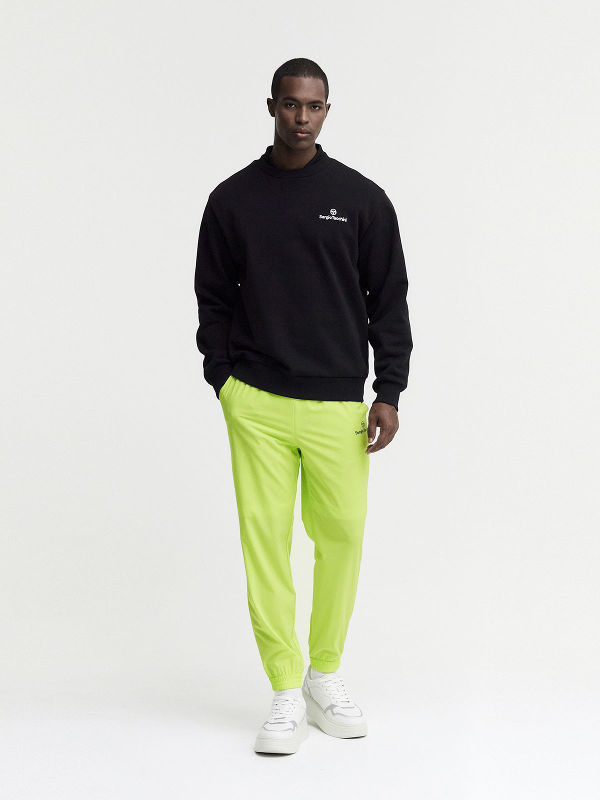 세르지오 타키니(SERGIO TACCHINI) M 에센셜 우븐 조거 팬츠 (Lime)