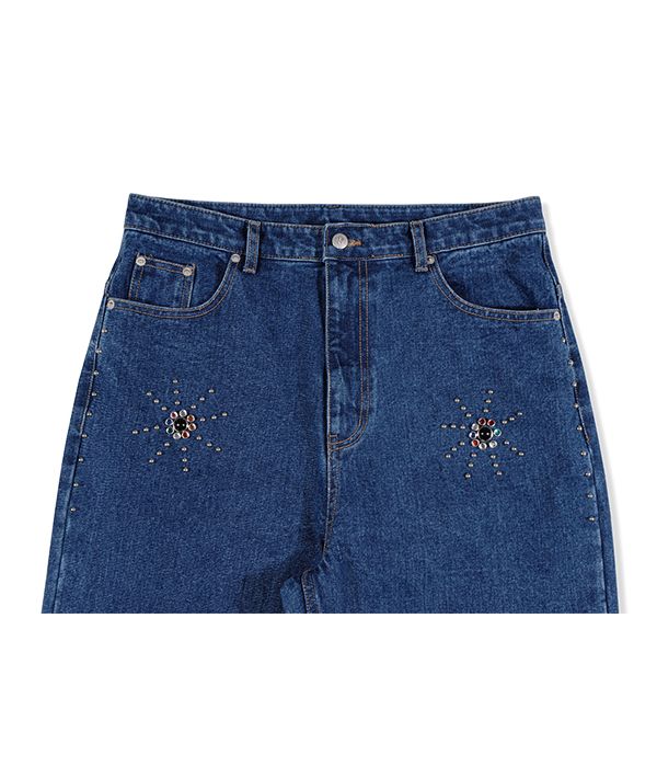 유쓰배쓰(YOUTHBATH) SUN RIVET DENIM PANTS - 사이즈 & 후기