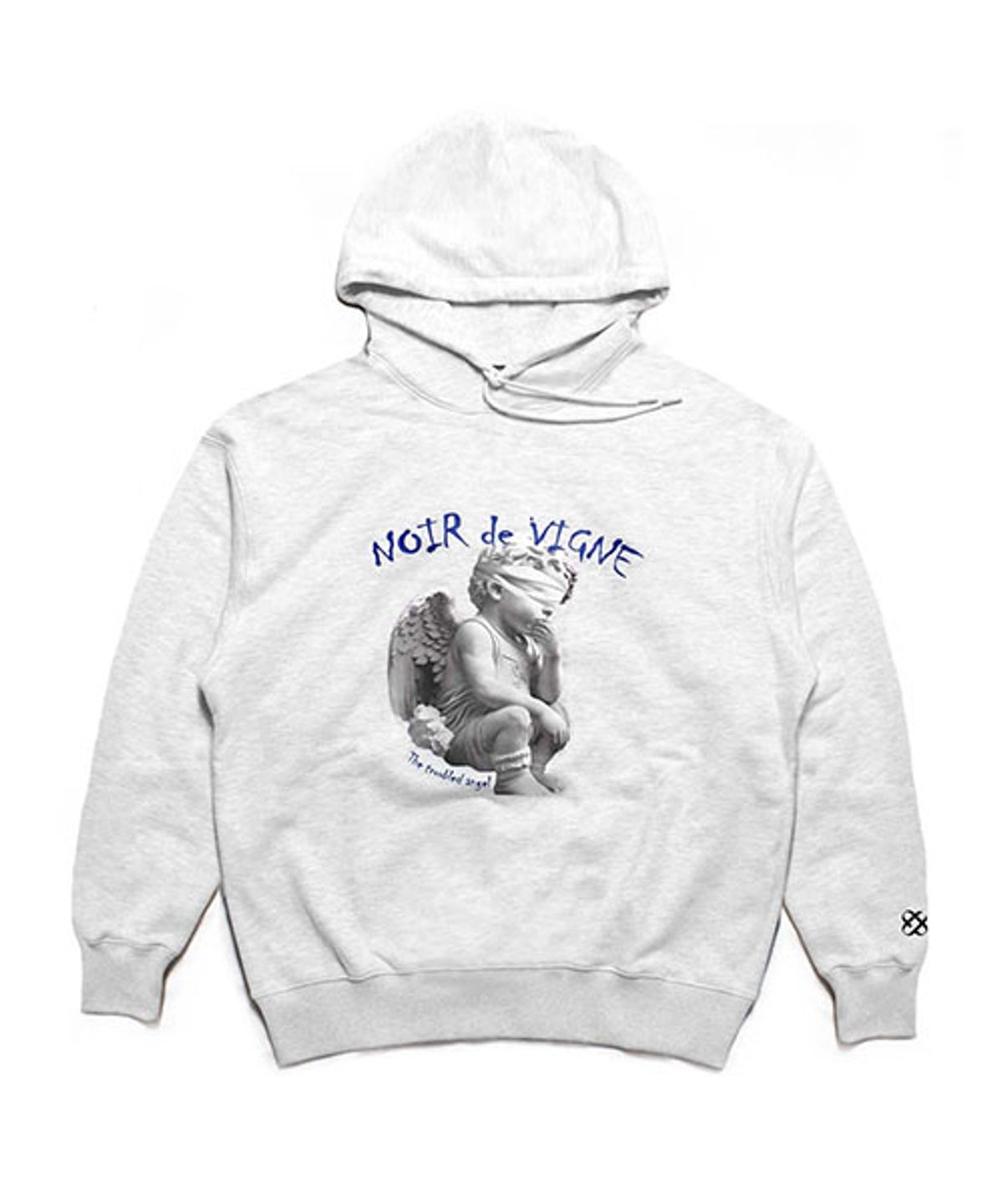 누아드비뉴(NOIR DE VIGNE) Troubled Angel Hoodie (Light Grey)