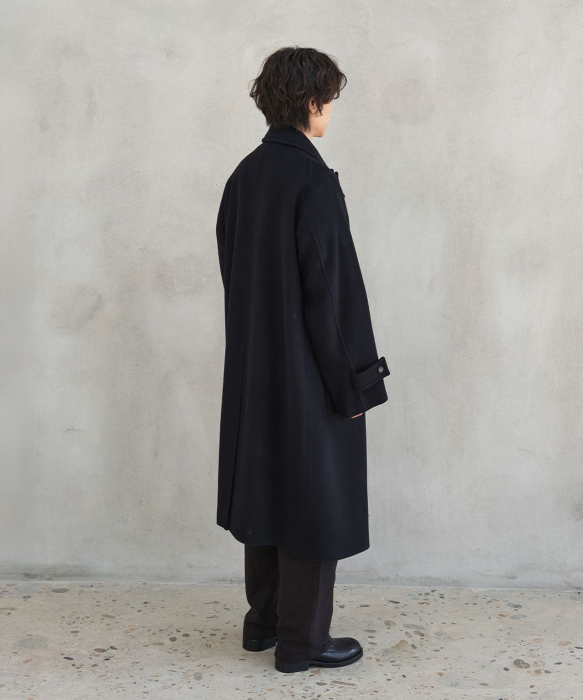 홀리선(HORLISUN) Winterport Wool Coat Dark Navy