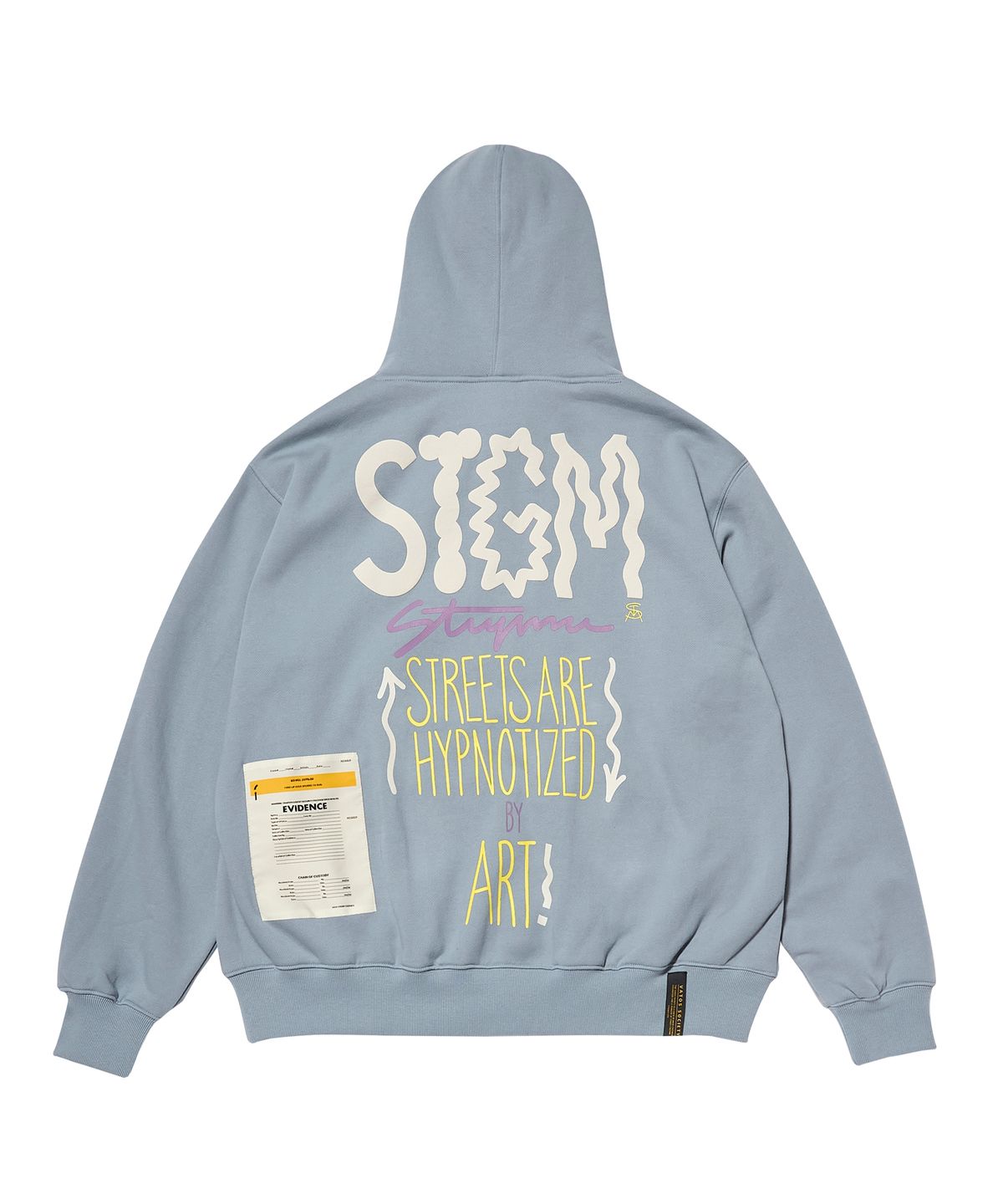 스티그마(STIGMA) MEMORY OVERSIZED HOODIE BLUE GRAY