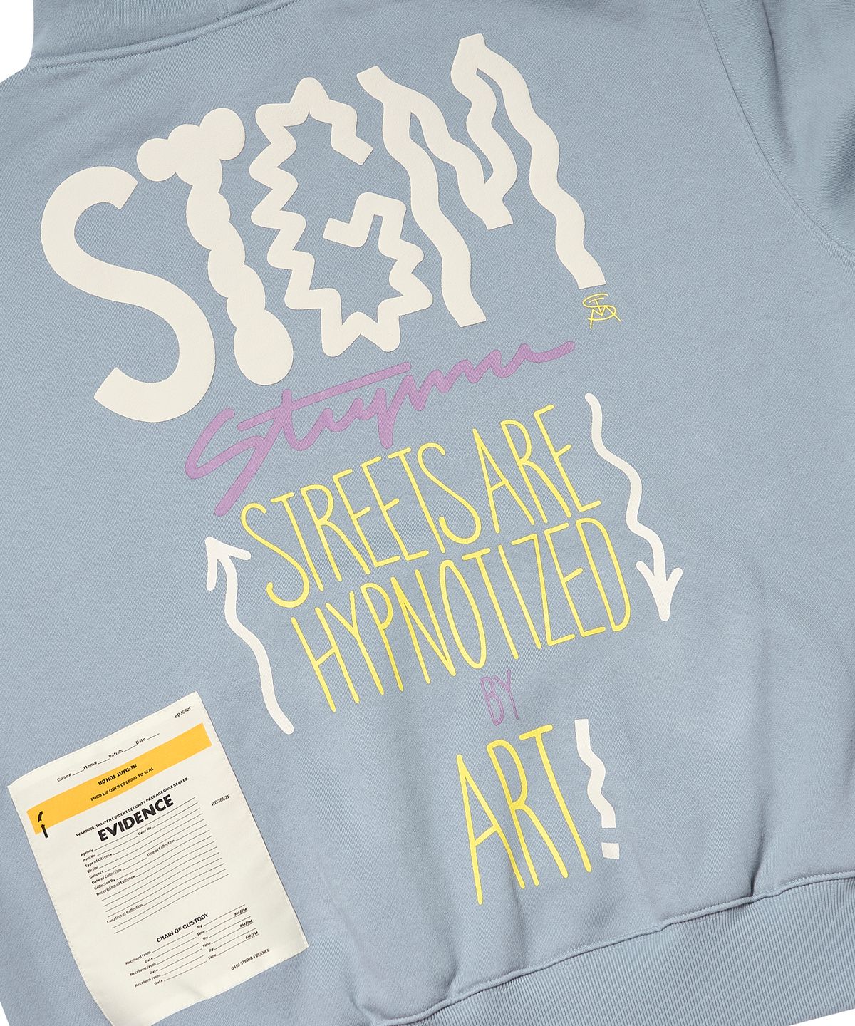 스티그마(STIGMA) MEMORY OVERSIZED HOODIE BLUE GRAY