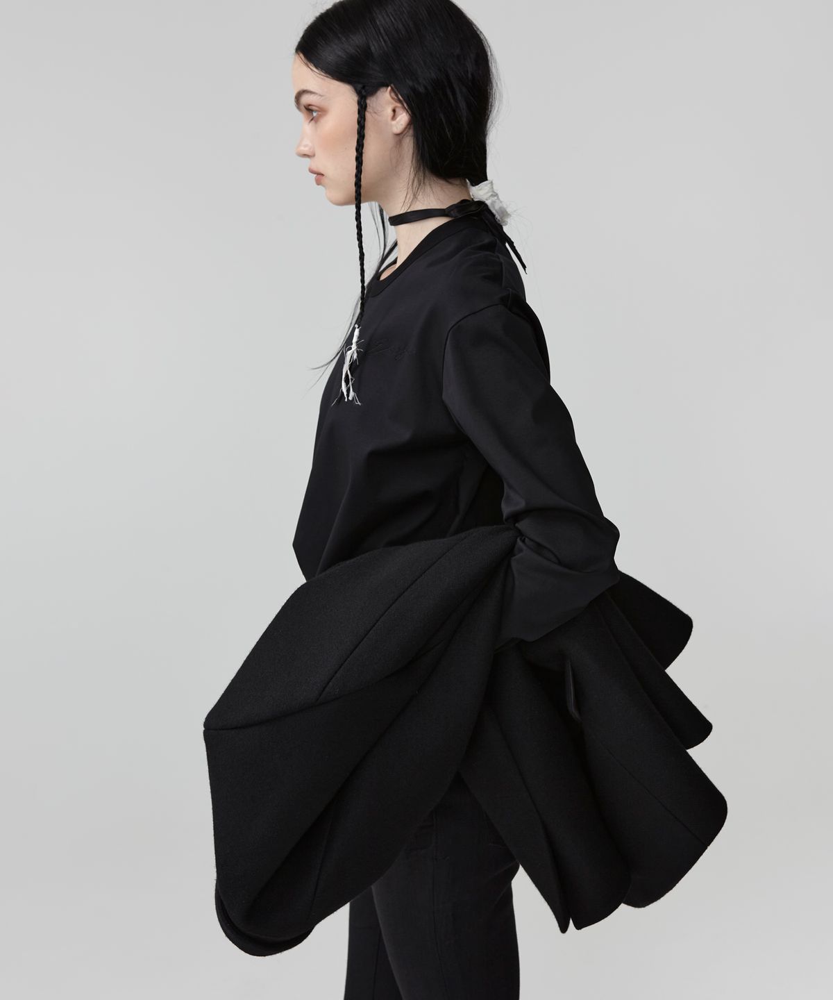 이안조(EAN JO) PREMIUM COTTON LOOSE FIT LONG SLEEVE (BLACK)