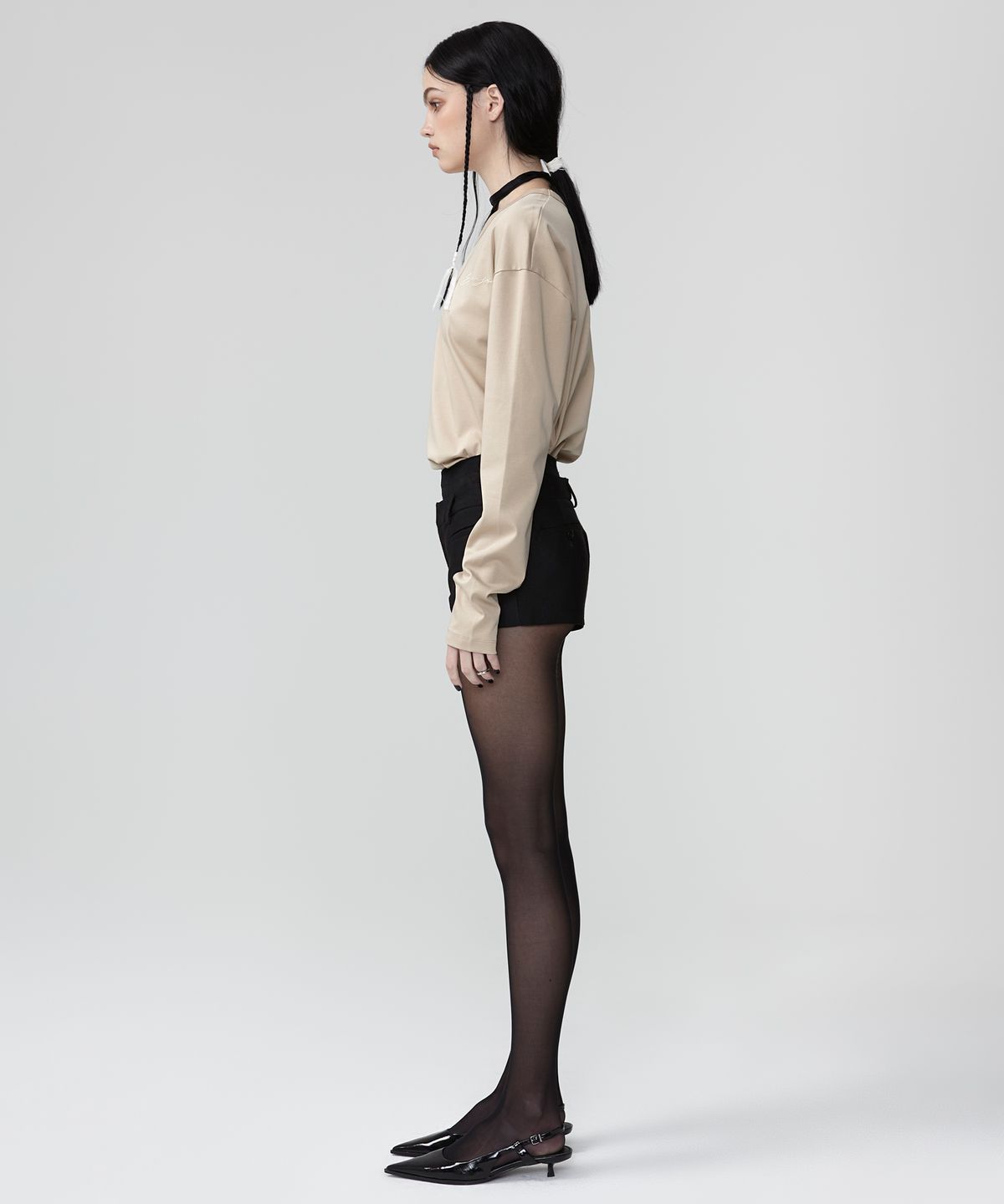 이안조(EAN JO) PREMIUM COTTON LOOSE FIT LONG SLEEVE (BEIGE)