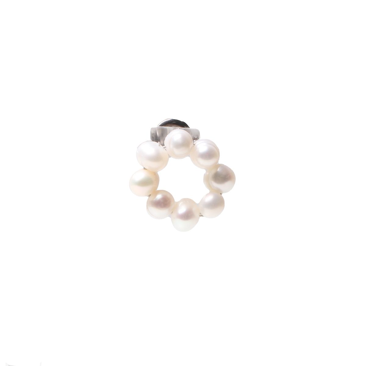 비엔베투(Bien Vetu) 4mm 좁쌀 담수진주 O링 귀걸이