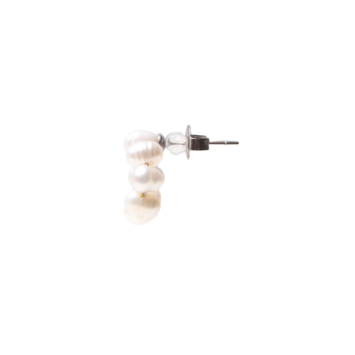 비엔베투(Bien Vetu) 4mm 좁쌀 담수진주 O링 귀걸이