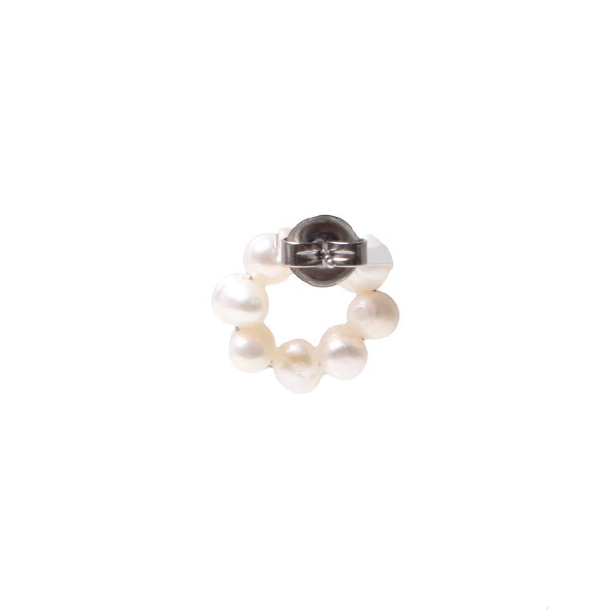 비엔베투(Bien Vetu) 4mm 좁쌀 담수진주 O링 귀걸이