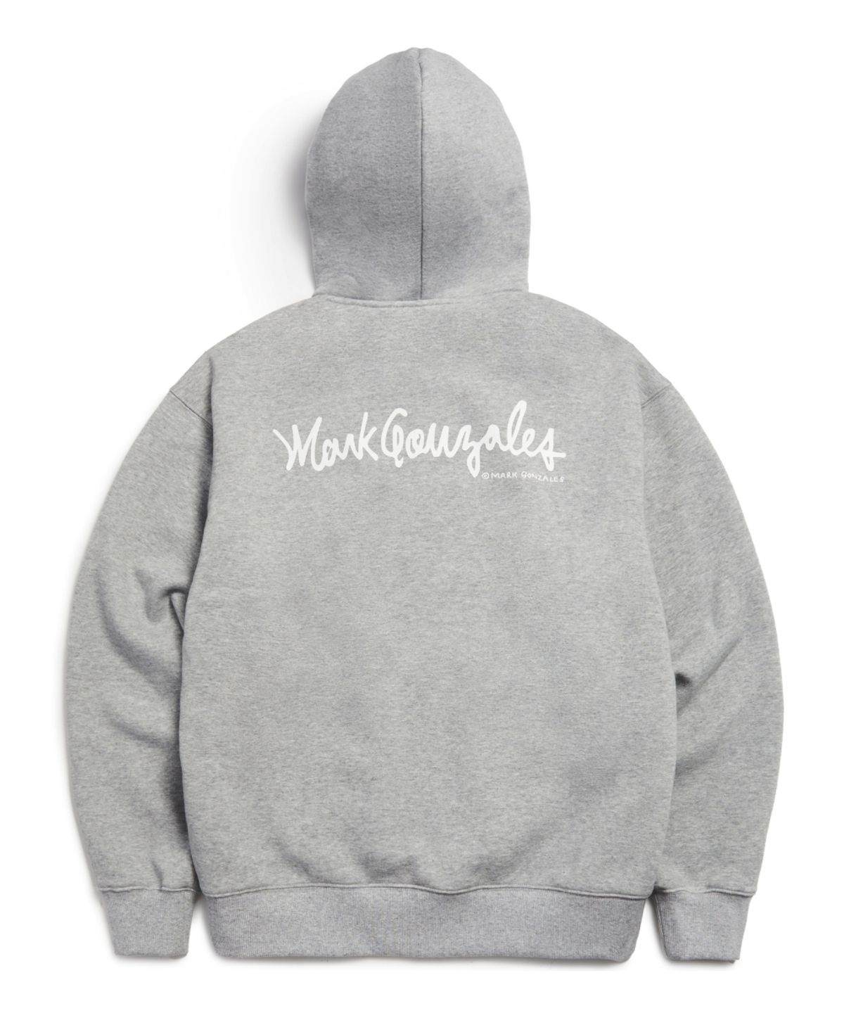 마크곤잘레스(MARK GONZALES) SIGN LOGO WAPPEN OG SWEAT ZIP-UP HOODIE - M/GREY(기모ver.)