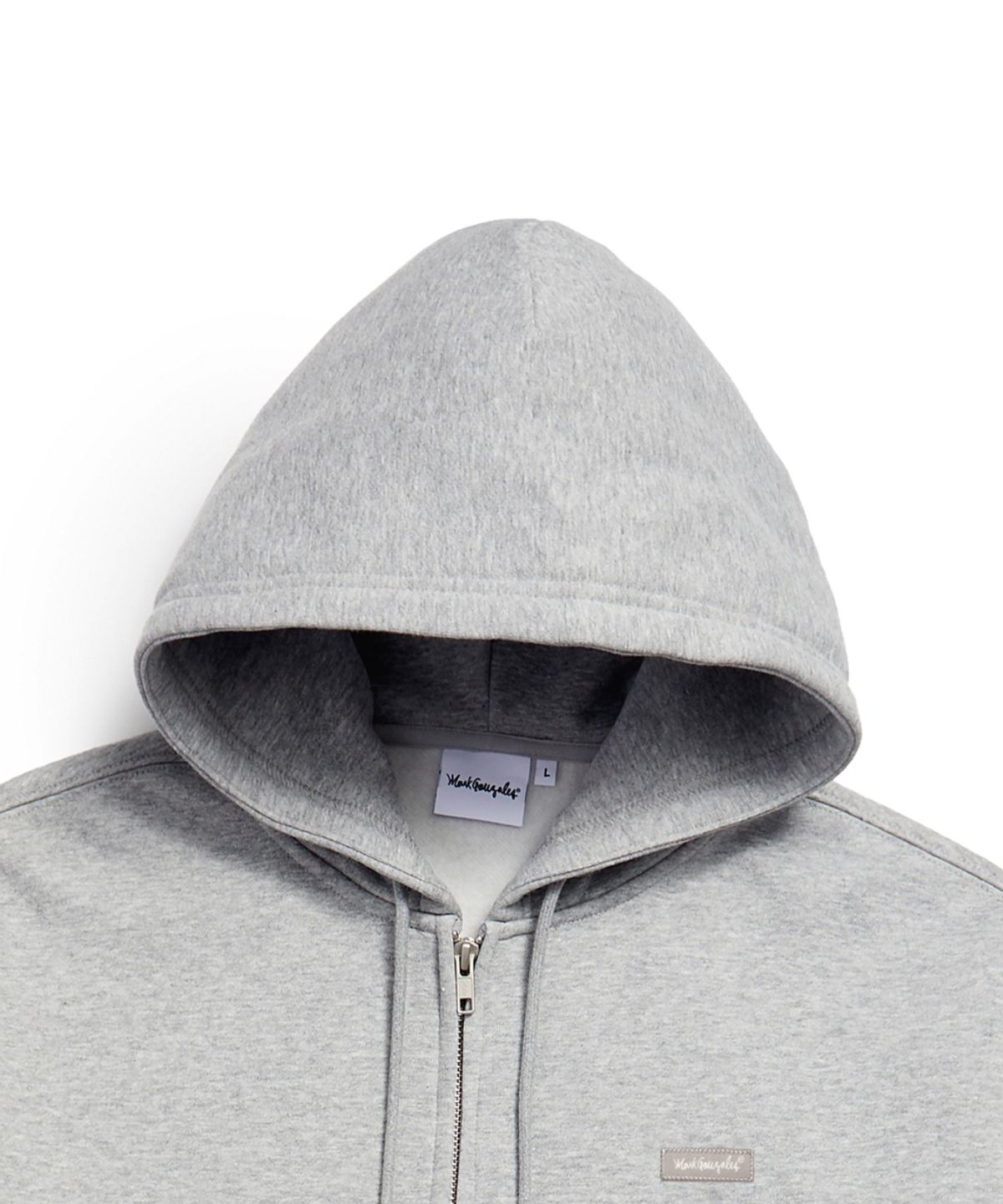 마크곤잘레스(MARK GONZALES) SIGN LOGO WAPPEN OG SWEAT ZIP-UP HOODIE - M/GREY(기모ver.)