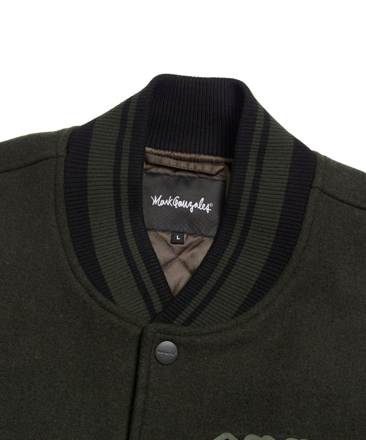 마크곤잘레스(MARK GONZALES) MG WOOL VARSITY JACKET - KHAKI