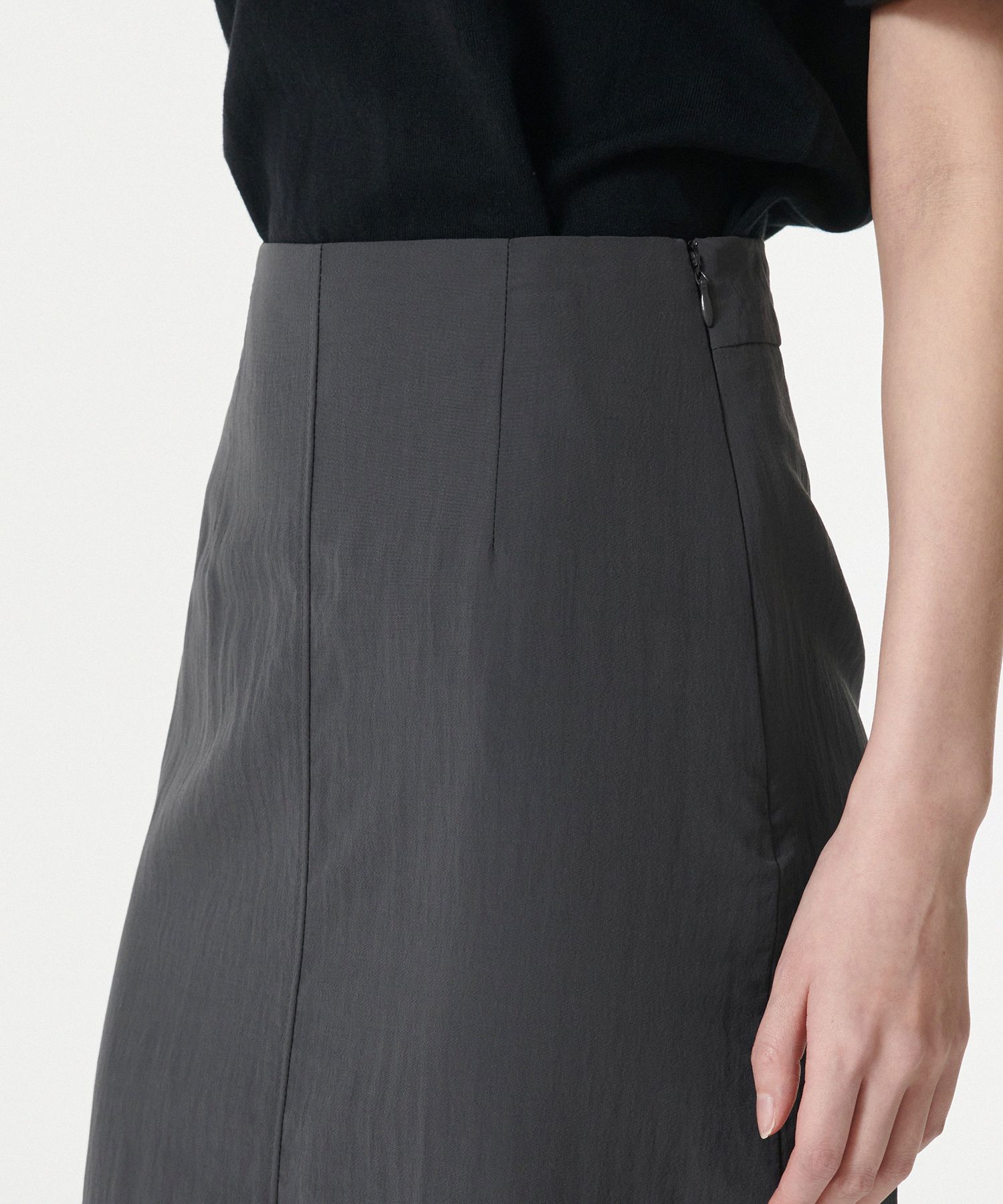 スカート musinsastandardwoman Women's Crinkle Long Skirt Gray MWCKS20 MUSINSA | MUSINSA STANDARD WOMAN Women's Crinkle Long Skirt