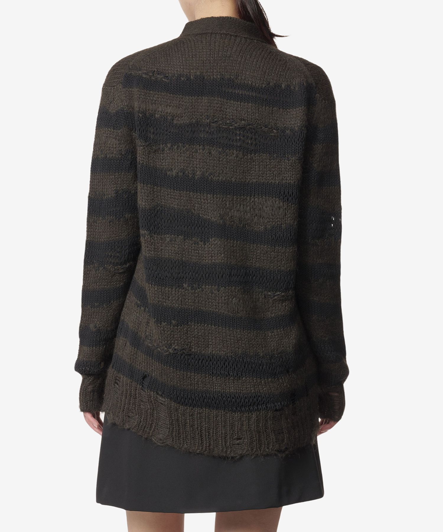 MUSINSA公式 | ACNE STUDIOS ディストレスストライプカーディガン 