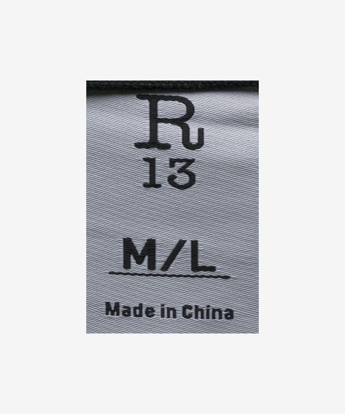 알썰틴(R13) 남성 페인트 스플래터 집업 후드 재킷 - 블랙 / R13MR171R090D