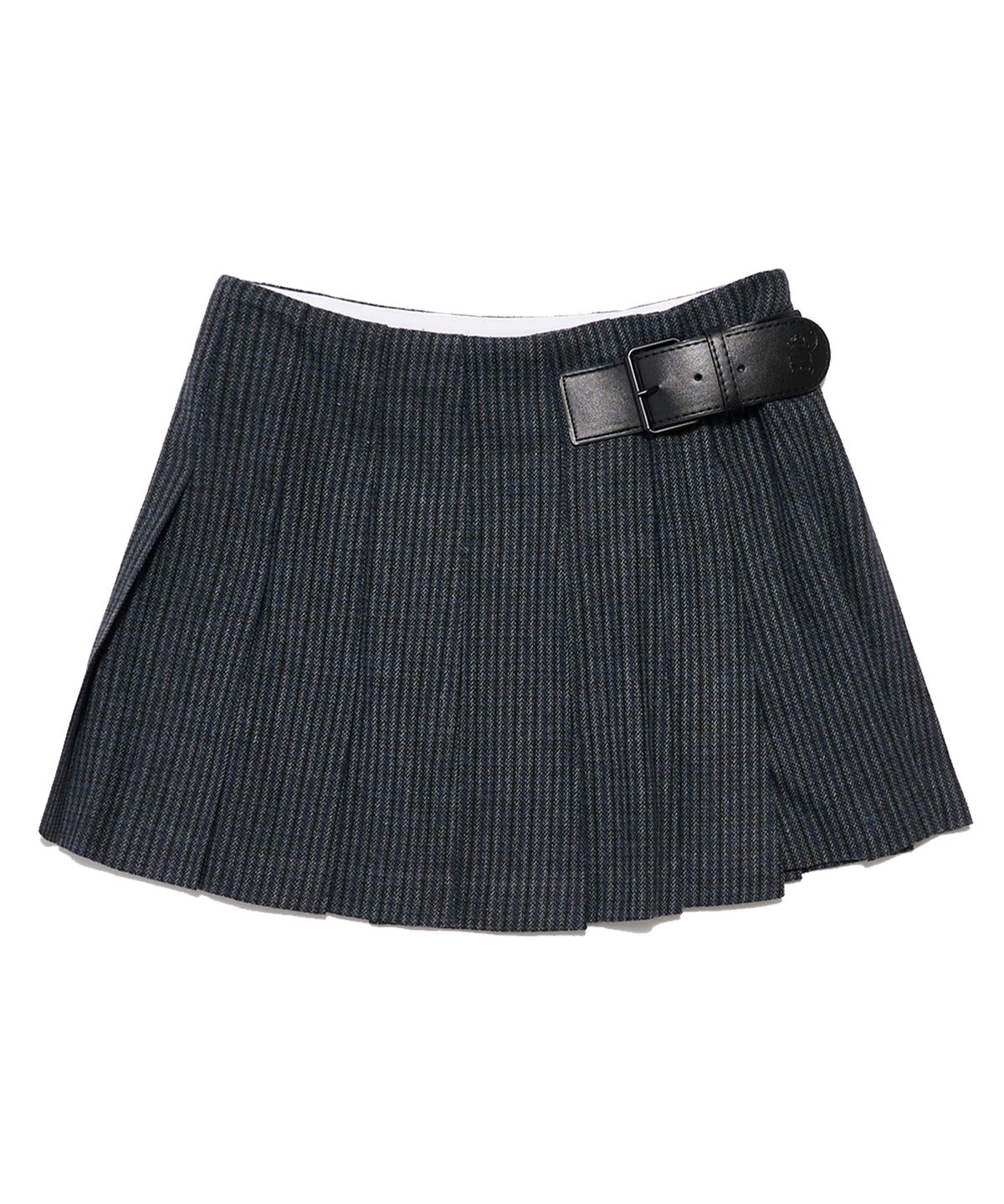 델리센트(DELICCENT) 셰퍼드 체크 미니 스커트 [GRAY]