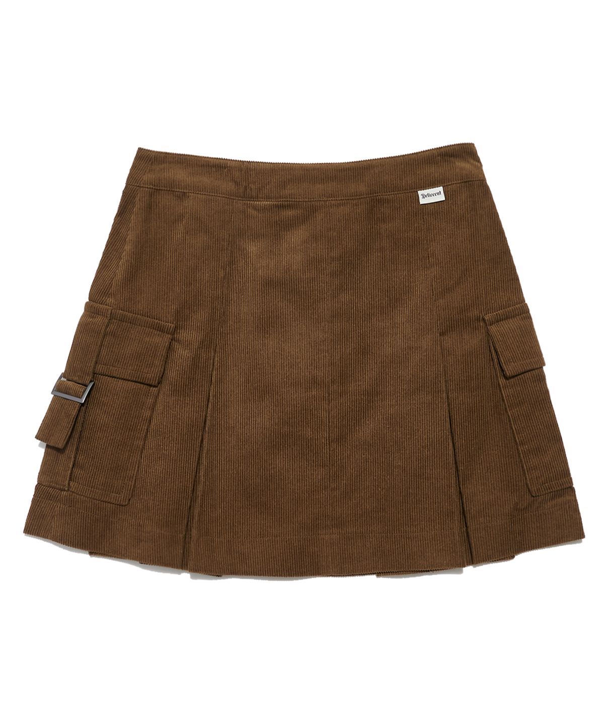 델리센트(DELICCENT) 코듀로이 카고 미니 스커트 [KHAKI]