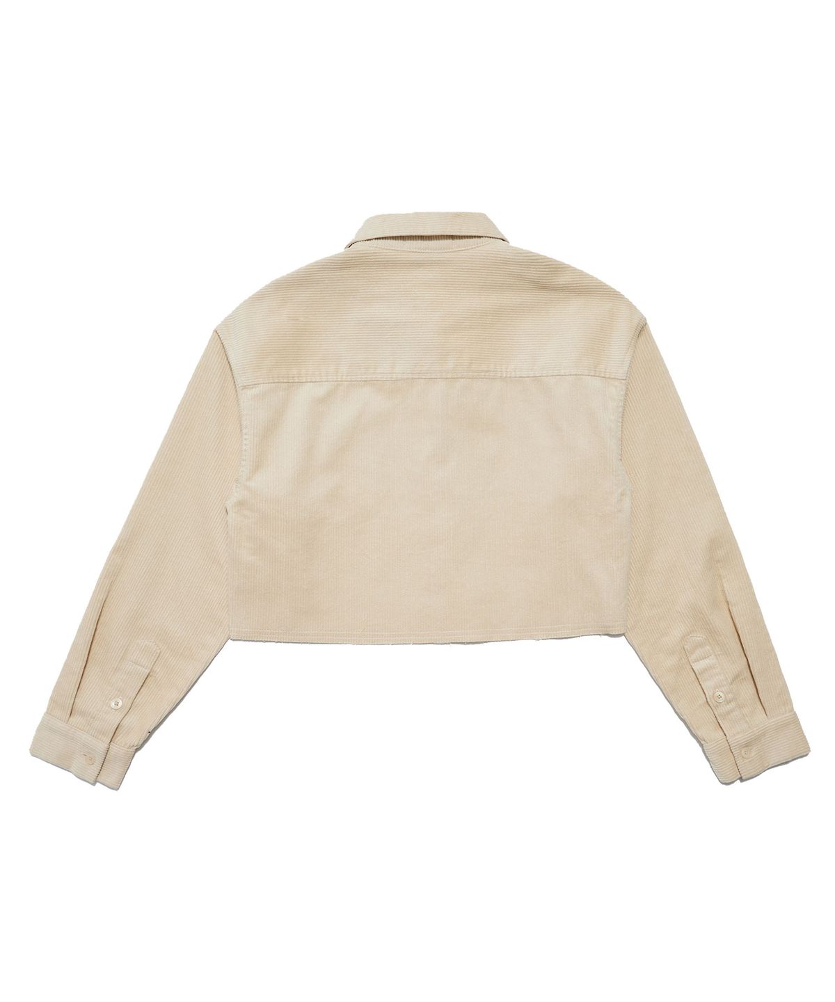 델리센트(DELICCENT) 코듀로이 루즈 크롭 셔츠 [BEIGE]