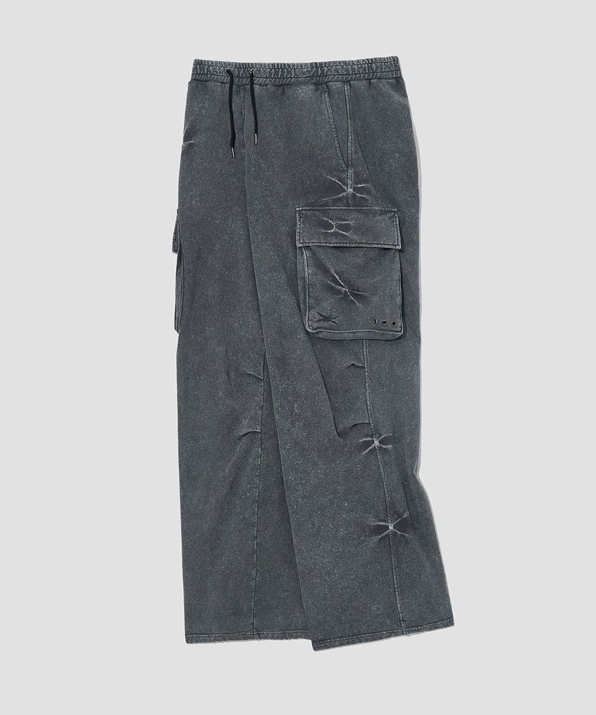 메종미네드(MAISON MINED) PINCH CARGO SWEATPANTS CHARCOAL