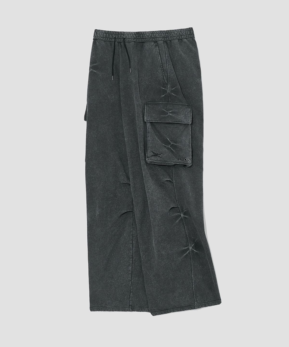 메종미네드(MAISON MINED) PINCH CARGO SWEATPANTS BLACK