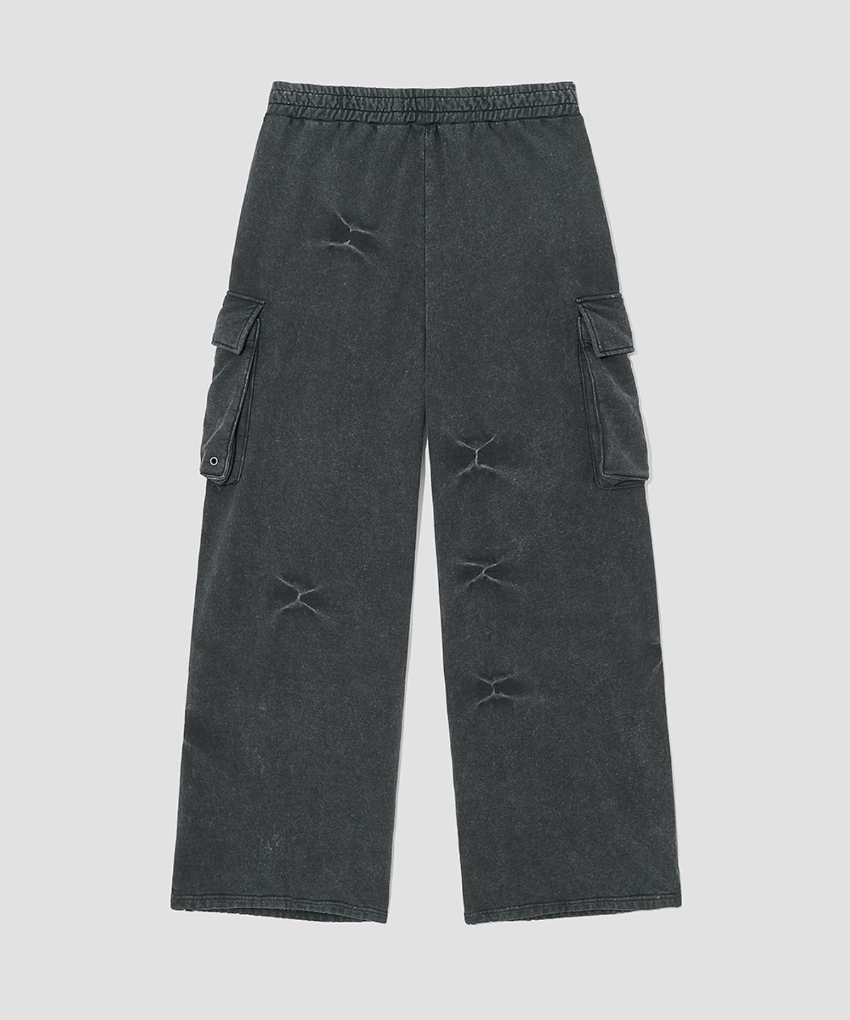 메종미네드(MAISON MINED) PINCH CARGO SWEATPANTS BLACK