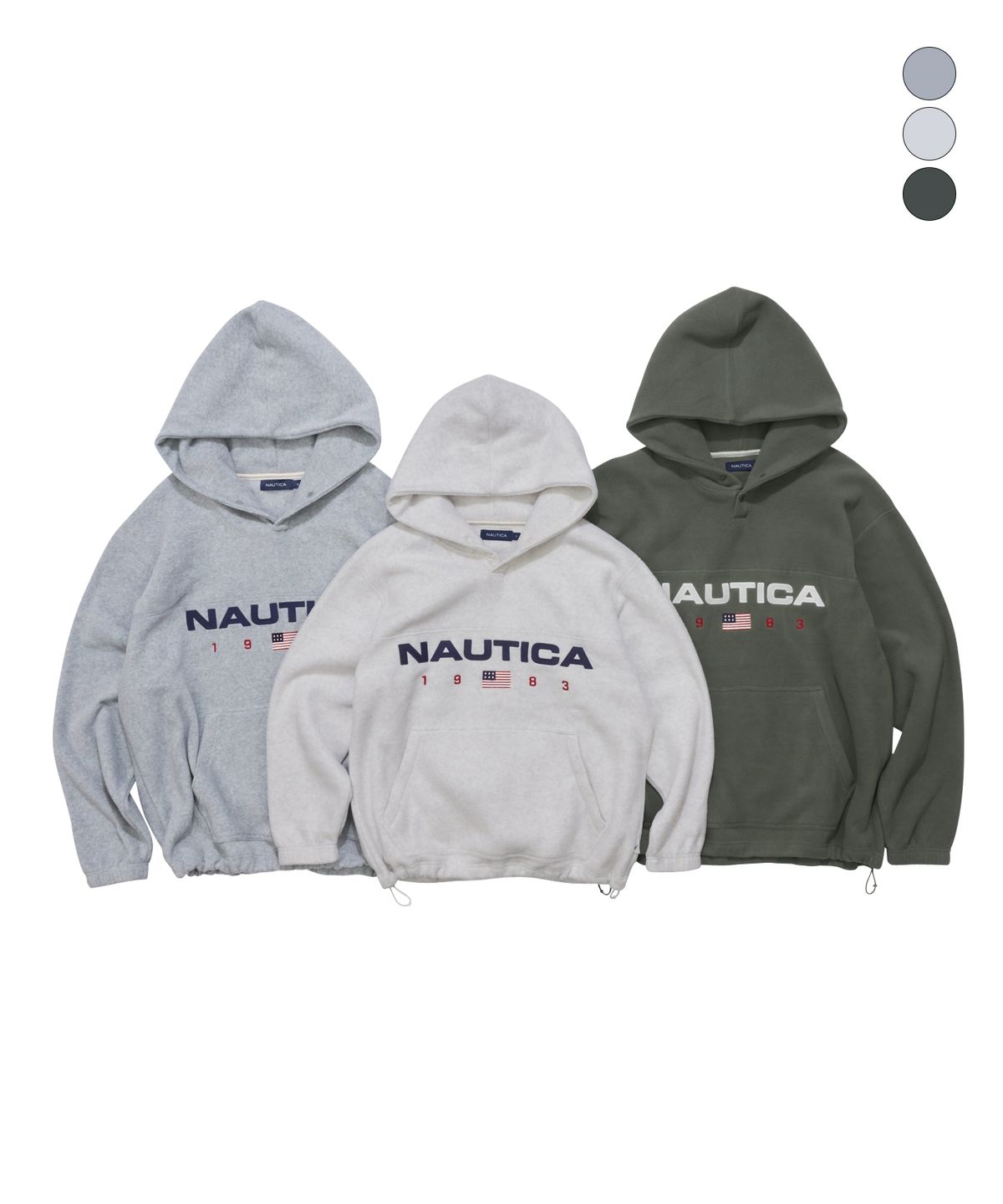 노티카(NAUTICA) 83플래그 폴라 후디(3colors) NFL2356