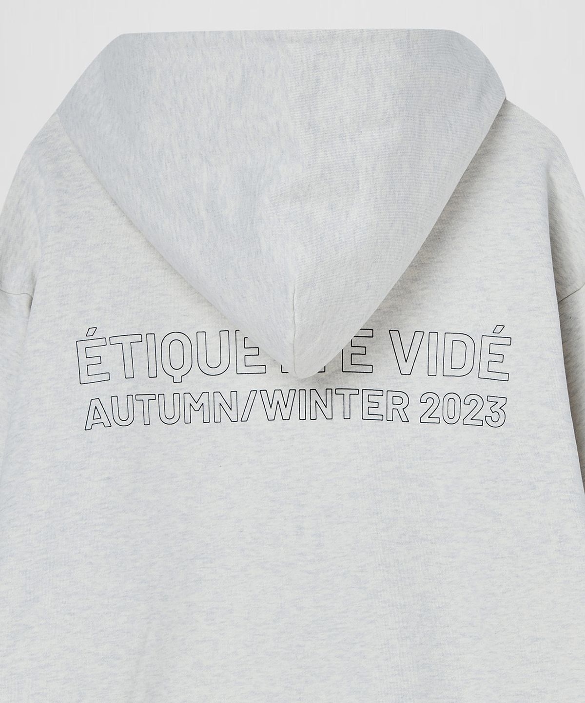 이이(EE) LOGO HOODED SWEATSHIRTS OATMEAL