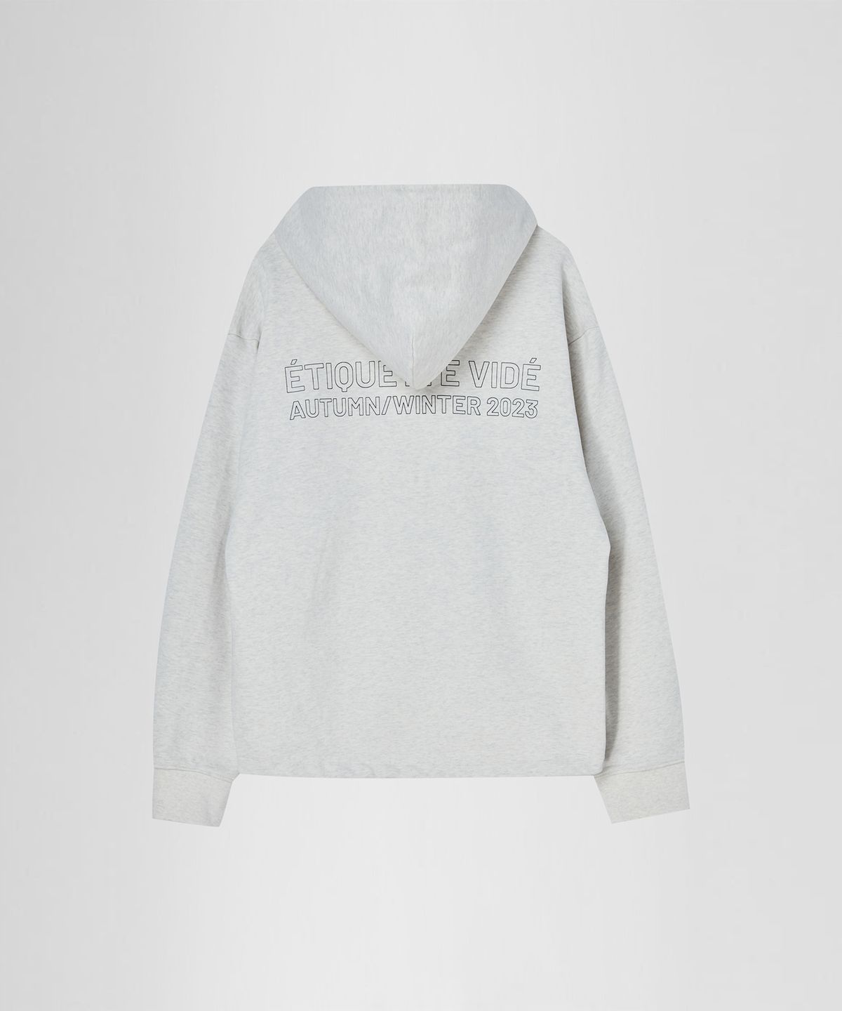 이이(EE) LOGO HOODED SWEATSHIRTS OATMEAL